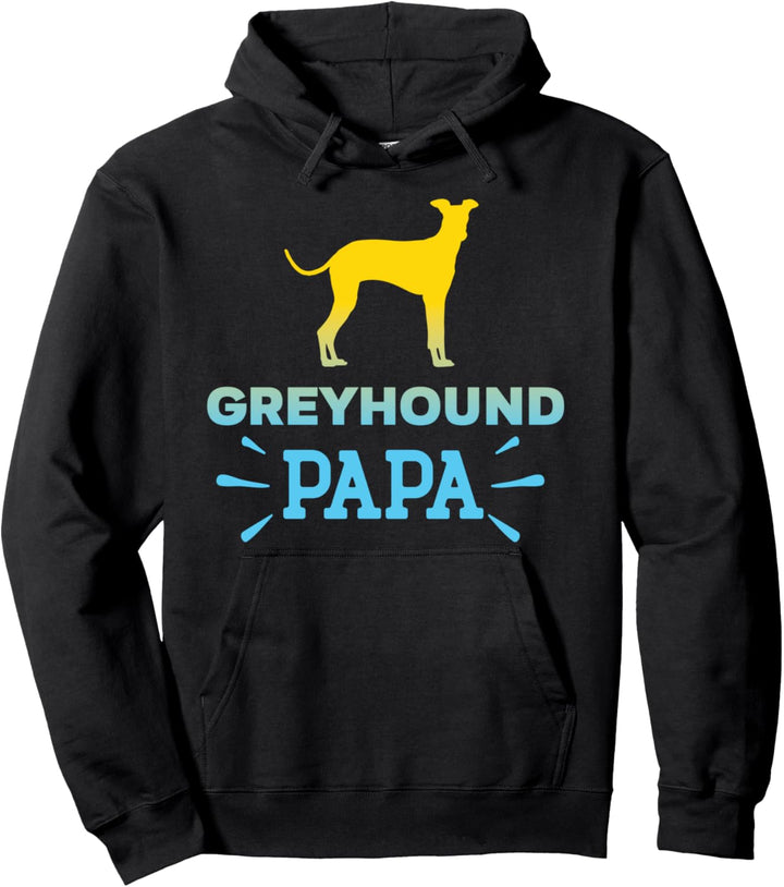 Greyhound Papa Dog Dad Greyhounds Geschenk Pullover Hoodie
