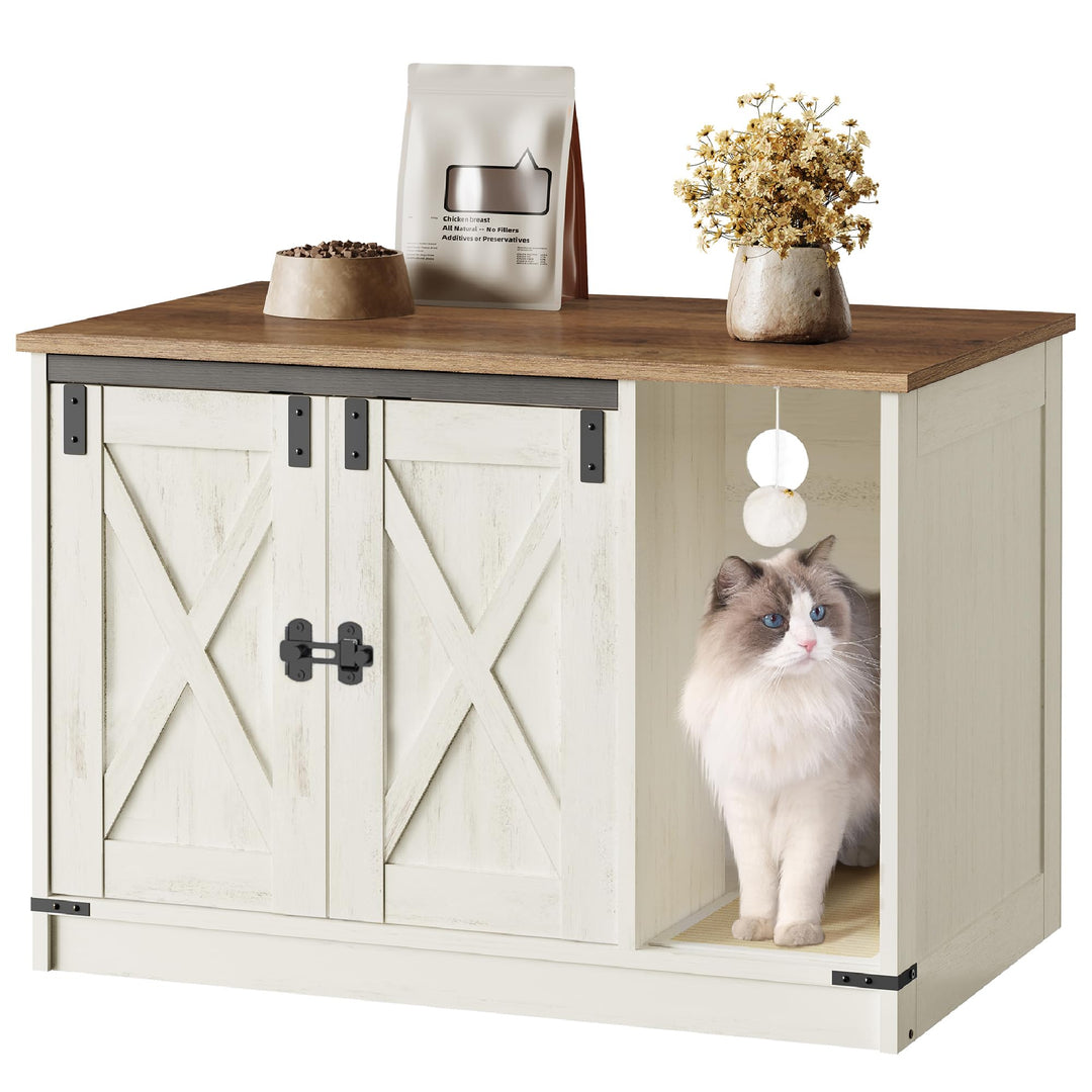 Hzuaneri Katzenschrank, Katzentoilette, Katzenklo Schrank, Versteckte Katzentoilette Kabinett Möbel