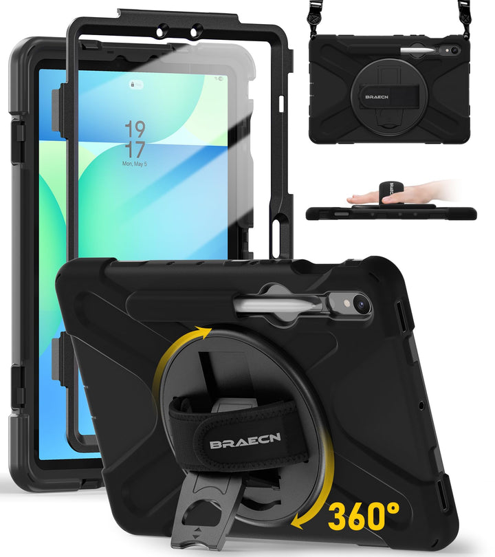 BRAECN Hülle für Galaxy Tab S10 Lite/ S10 FE/ S9 FE 10.9", Tab S9/S8/S7 11" | 10.9/11" Robuste Stoss