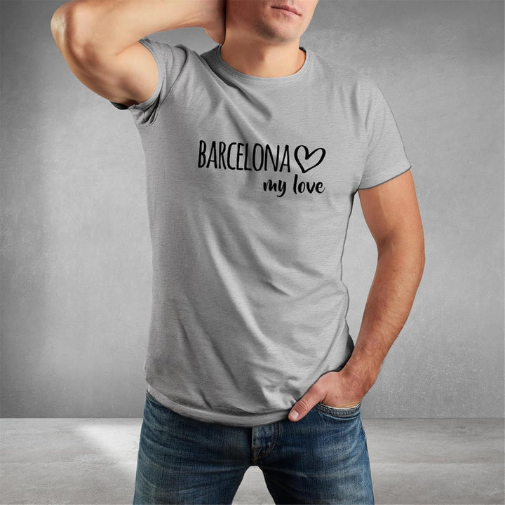 Huuraa Herren T-Shirt Barcelona My Love Bio Baumwolle Fairtrade Oberteil Grösse S-3XL für alle Fans