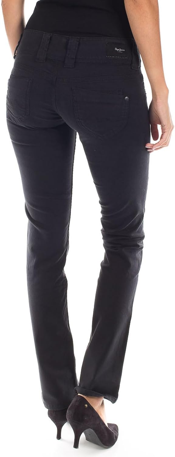 Pepe Jeans Damen Straight Leg VENUS 24W / 30L Black (Black), 24W / 30L Black (Black)