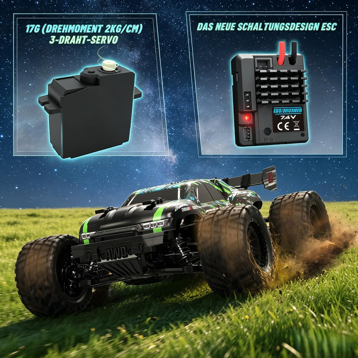 HAIBOXING Ferngesteuertes Auto 18858E, 1/18 Neues Modell 4WD 36+ km/h Hobby Offroad Monstertruck mit