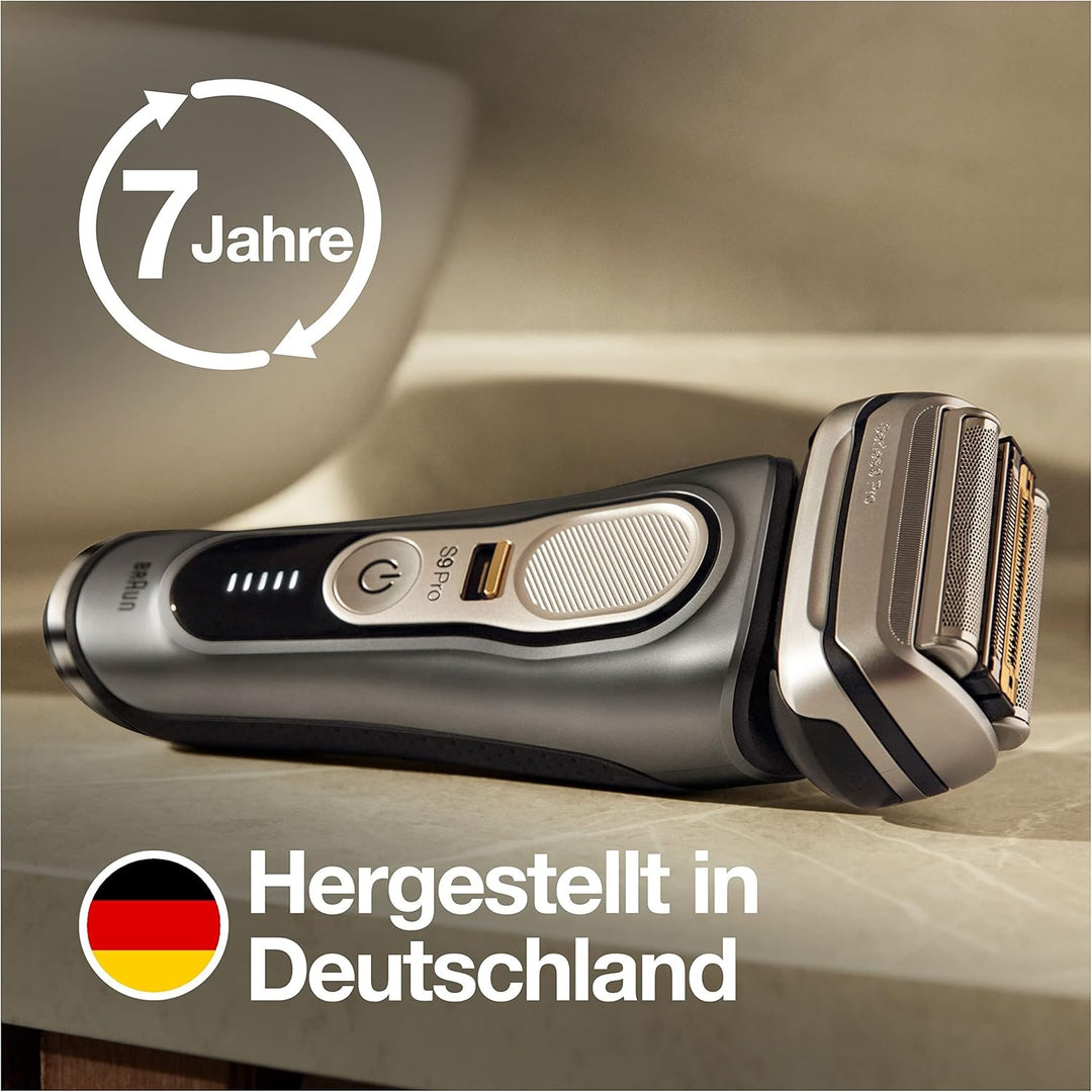 Braun Series 9 Pro Premium Rasierer Herren Elektrisch mit 4+1 Scherkopf, Elektrorasierer und Trimmer