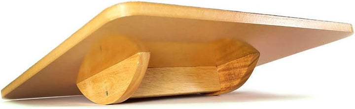 66fit Wippbrett aus Holz, 50 cm, inkl. Balance-Trainings-E-Book, Wackel-Balance-Training, Reha-Übung