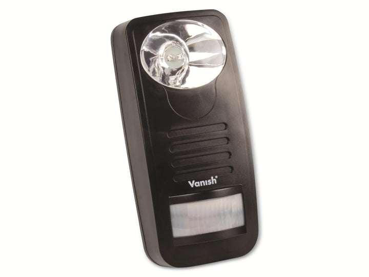 Vanish Wildvertreiber WVT-1, LED-Licht & UKW-Radio, PIR-Bewegungssensor, IP54 Single Wildvertreiber,