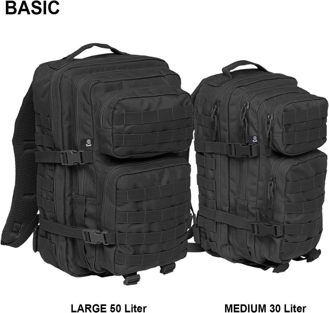 Brandit US Cooper Medium Backpack, Grösse: OS Einheitsgrösse Schwarz, Einheitsgrösse Schwarz