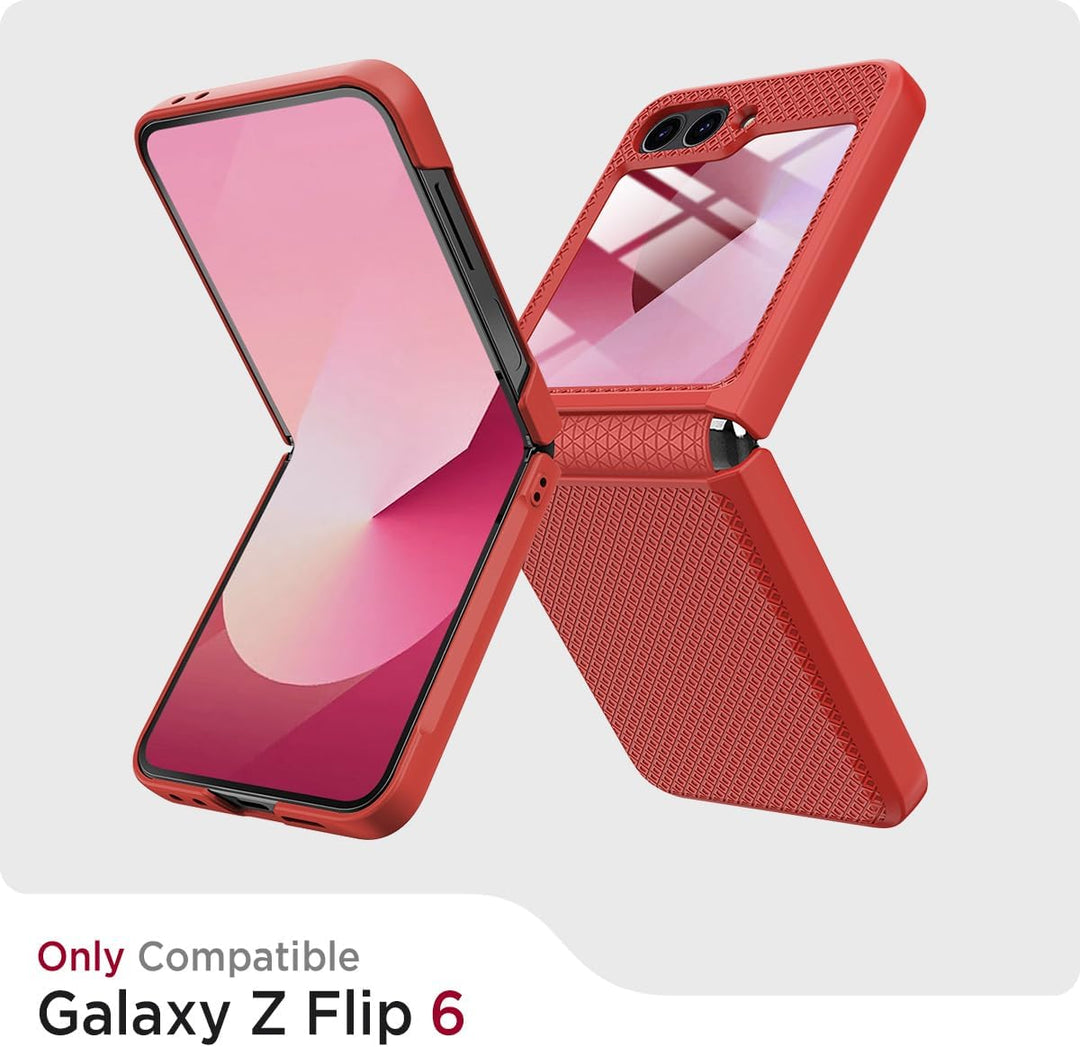 Miimall Hülle Kompatibel mit Samsung Galaxy Z Flip 6/7 FE Hülle mit Kameraschutz, [TPU Scharnierschu