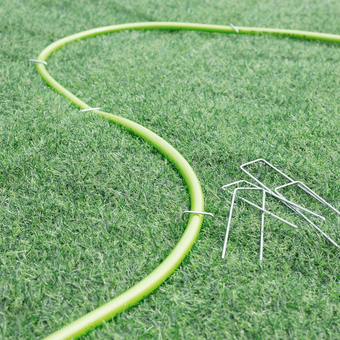 Graxury 200 Stück 15cm Ø 3mm Schwere Gartennägel Stahlpfähle - Verzinkte Stahlklammern zur Sicherung
