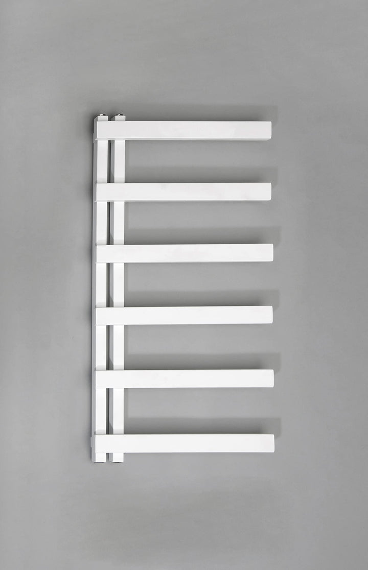 Aspira Home Moderner Design Badheizkörper „Nosy“ - Weiss - Mittelanschluss 1/2“ - 500x800mm - Handtu