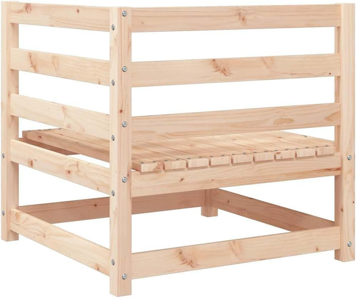 vidaXL Garten Ecksofa mit Grauen Kissen, Modular Gartenmöbel, Sofa Lounge Sessel für Garten Terrasse