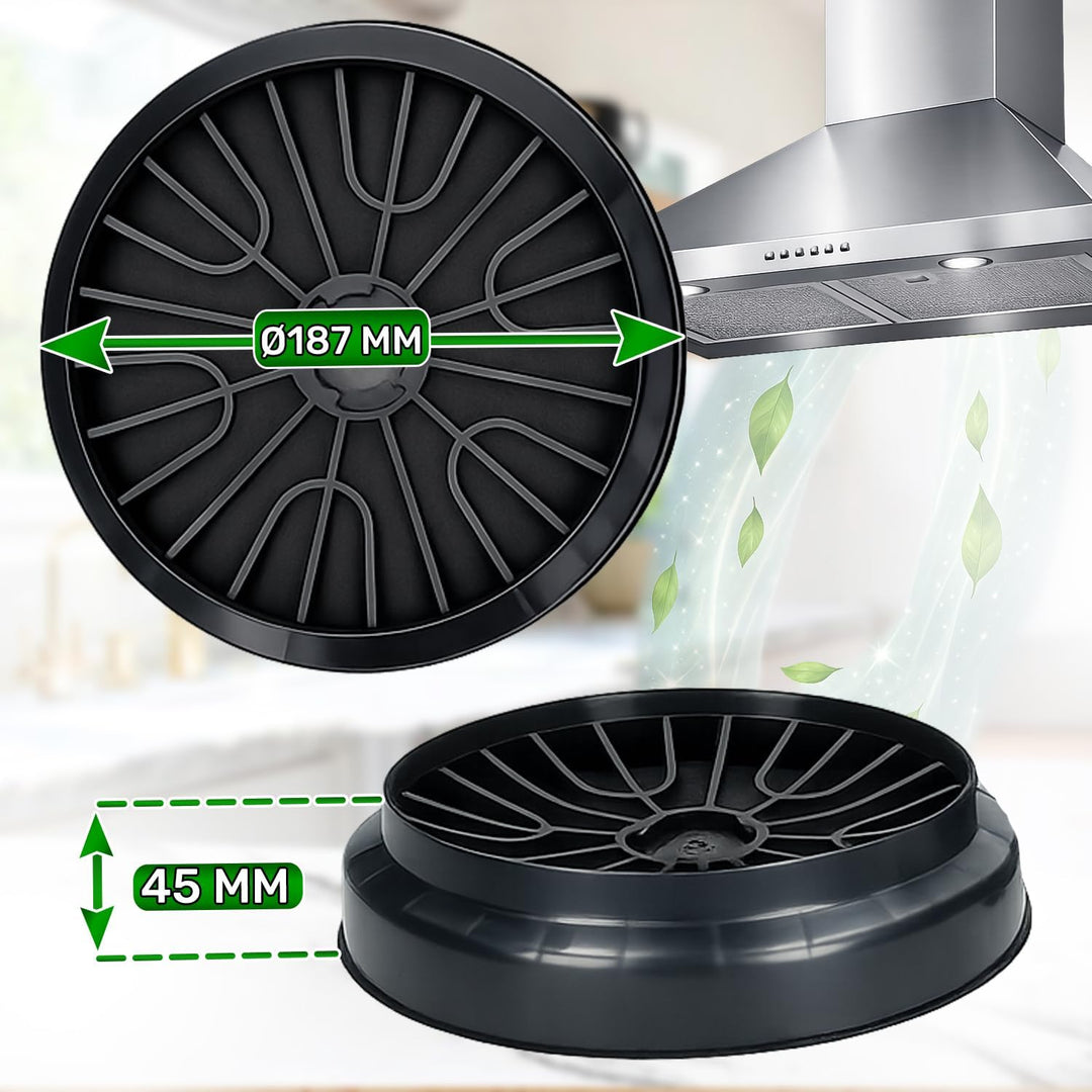Dunstabzugshaube Filter Ø 187 mm 00743169 00796390 für Bosch für Balay | DHZ5276 Z5138X1 LZ52751 für