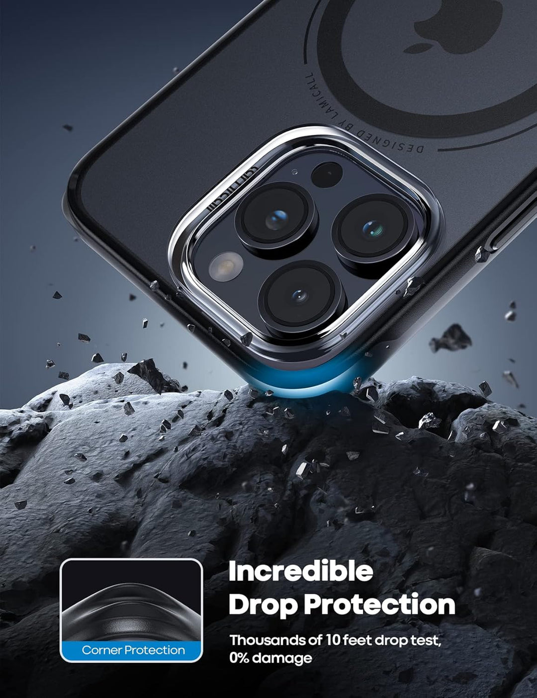 Lamicall iPhone 14 Pro Magnetische Hülle für Magsafe - [Upgrade Airbag Schutz] Extrem Dünn Handyhüll