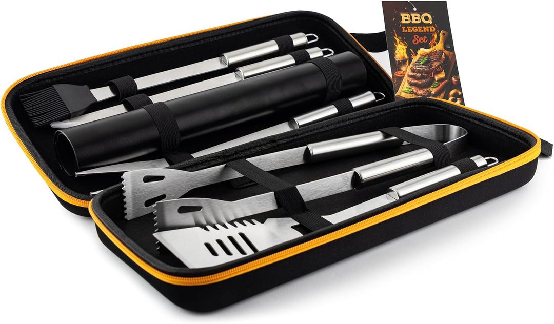 Froster Grillfather BBQ Legend Set - Grillzubehör und 4 Grillmatten, Grillbesteck Set