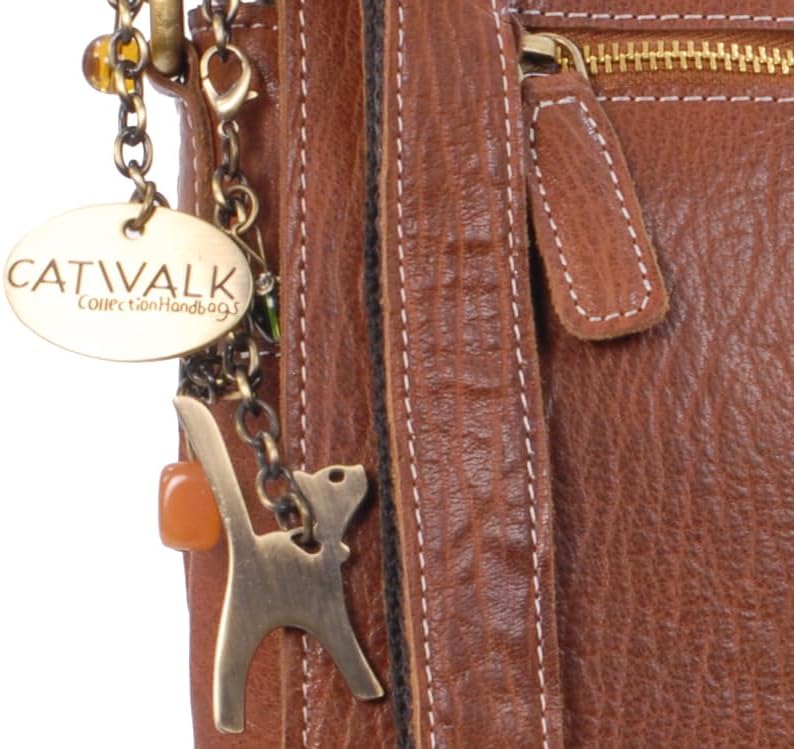 Catwalk Collection Handbags - Leder - Damen Leder Umhängetasche/Handtasche/Messenger/Schultertasche