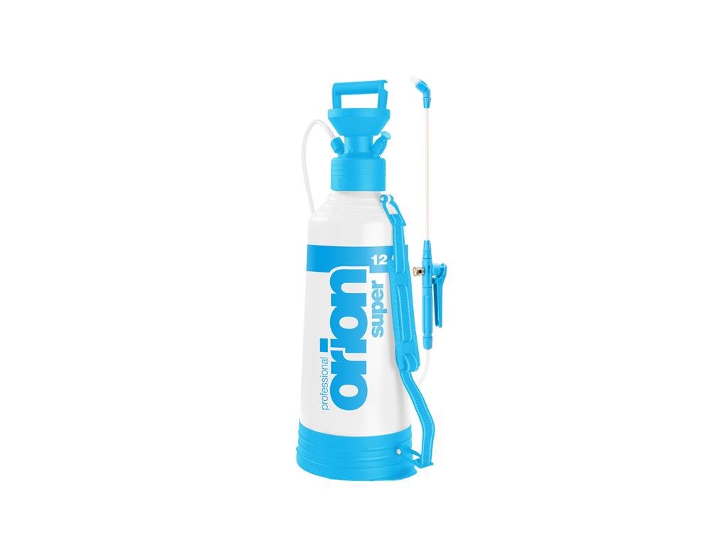 Kwazar 20010035 Industrie Pumpsprüher Drucksprüher mit Viton-Dichtung Orion Pro plus 12 L, weiss/bla