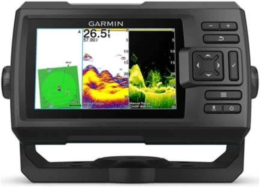 Striker Vivid Fischfinder Displaygrösse 5 Zoll, Echolot integriertes Chirp und ClearVü, einschliessl
