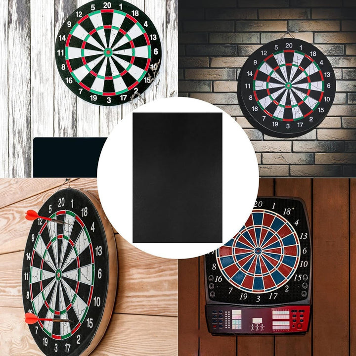 Opdestn Dartboard Wandschutz - Dartboard Zubehör | Robuste Schwarz Abnehmbare Matte Für Spielzimmer