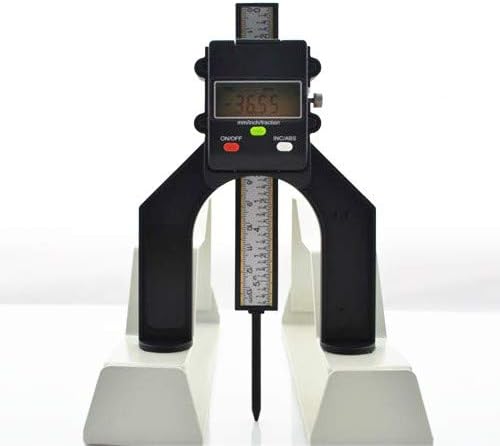 Digitaler Tiefenmesser, GemRed Höhenmesser Präzision 0-80 mm mit Magnetischen Füssen für Frästisch,
