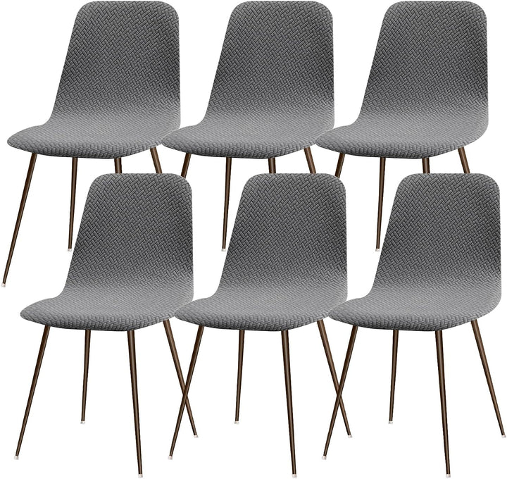 Lydevo Stuhlhussen 6er Esszimmer Strech Stuhlhussen für Esszimmerstühle Universal Waschbar Bezug Stu