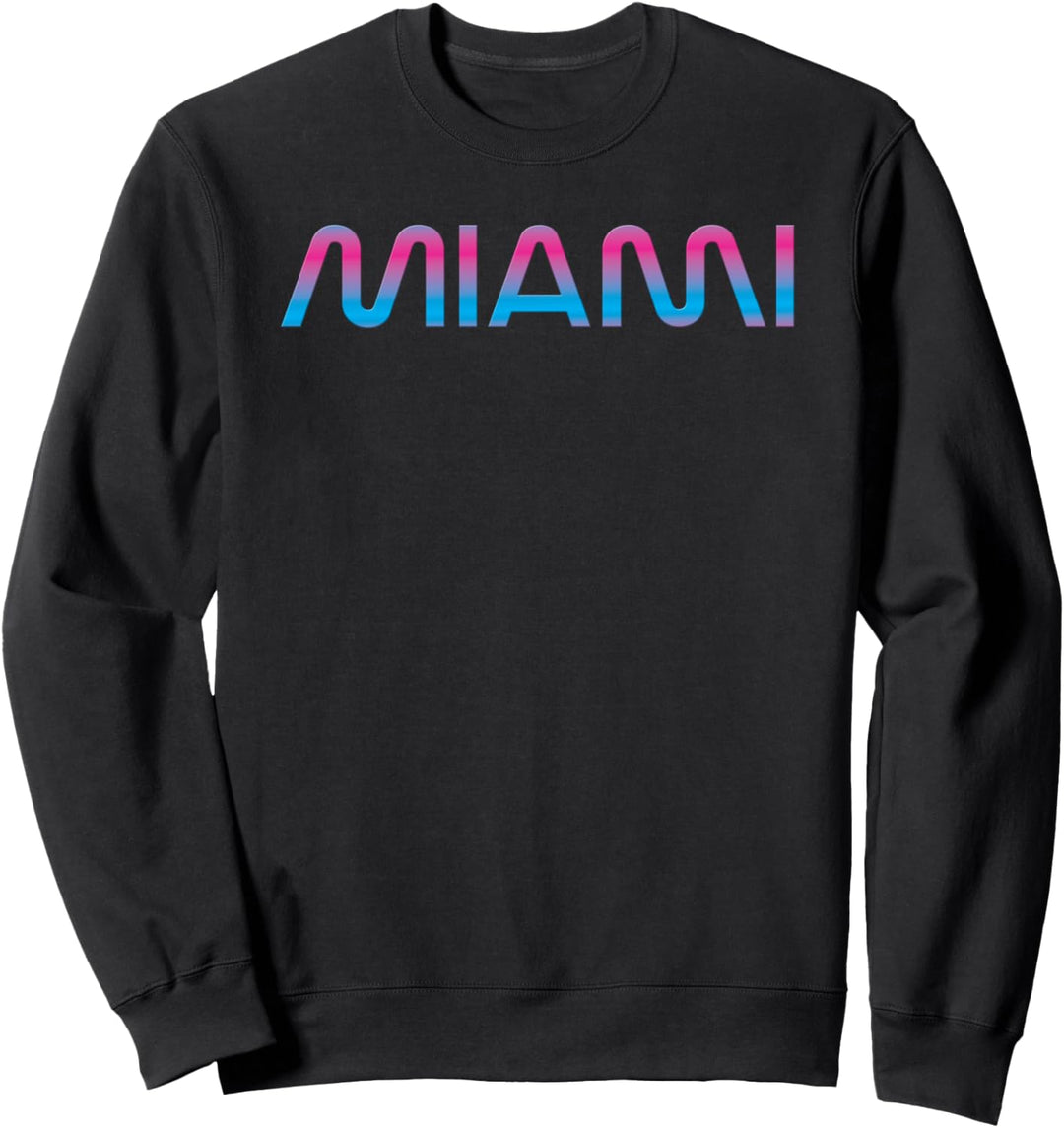 Miami Florida - Vaperwave Synthwave 80s 90s Style Retro Sweatshirt