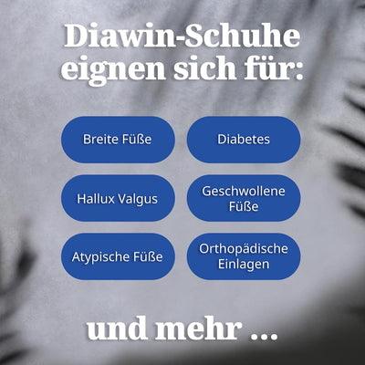 diawin Diabetiker Schuhe Herren und Damen – Nahtloser Grosszügiger Extratiefer Innenraum – Orthopädi