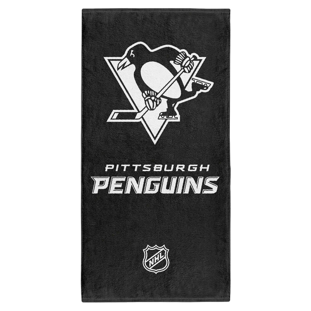 Pittsburgh Penguins NHL Duschtuch Handtuch Badetuch in 70 x 140 cm, 100 % Baumwolle