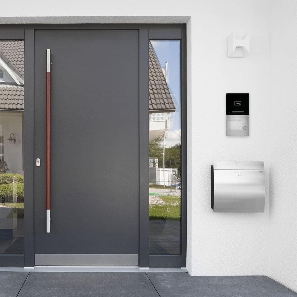 Voxura Domo Türsprechanlage Gegensprechanlage 1-Familien Komplett Set Aufputz AP Audio-Aussenstation