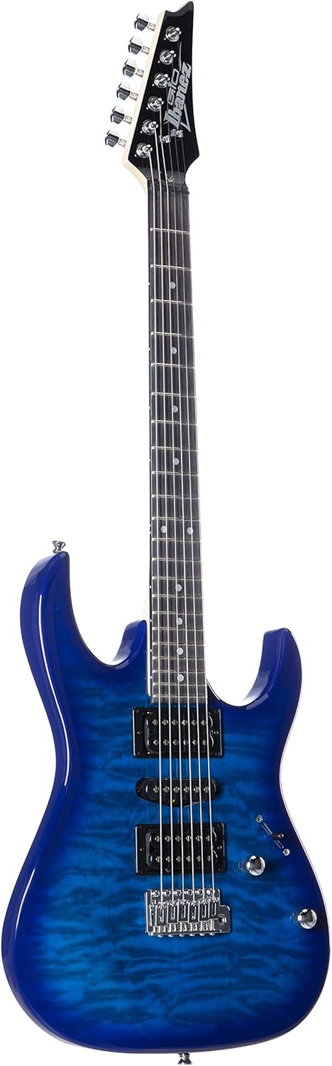 Ibanez GIO RG Series GRX70QA-TBB - Electric Guitar - Transparent Blue Burst