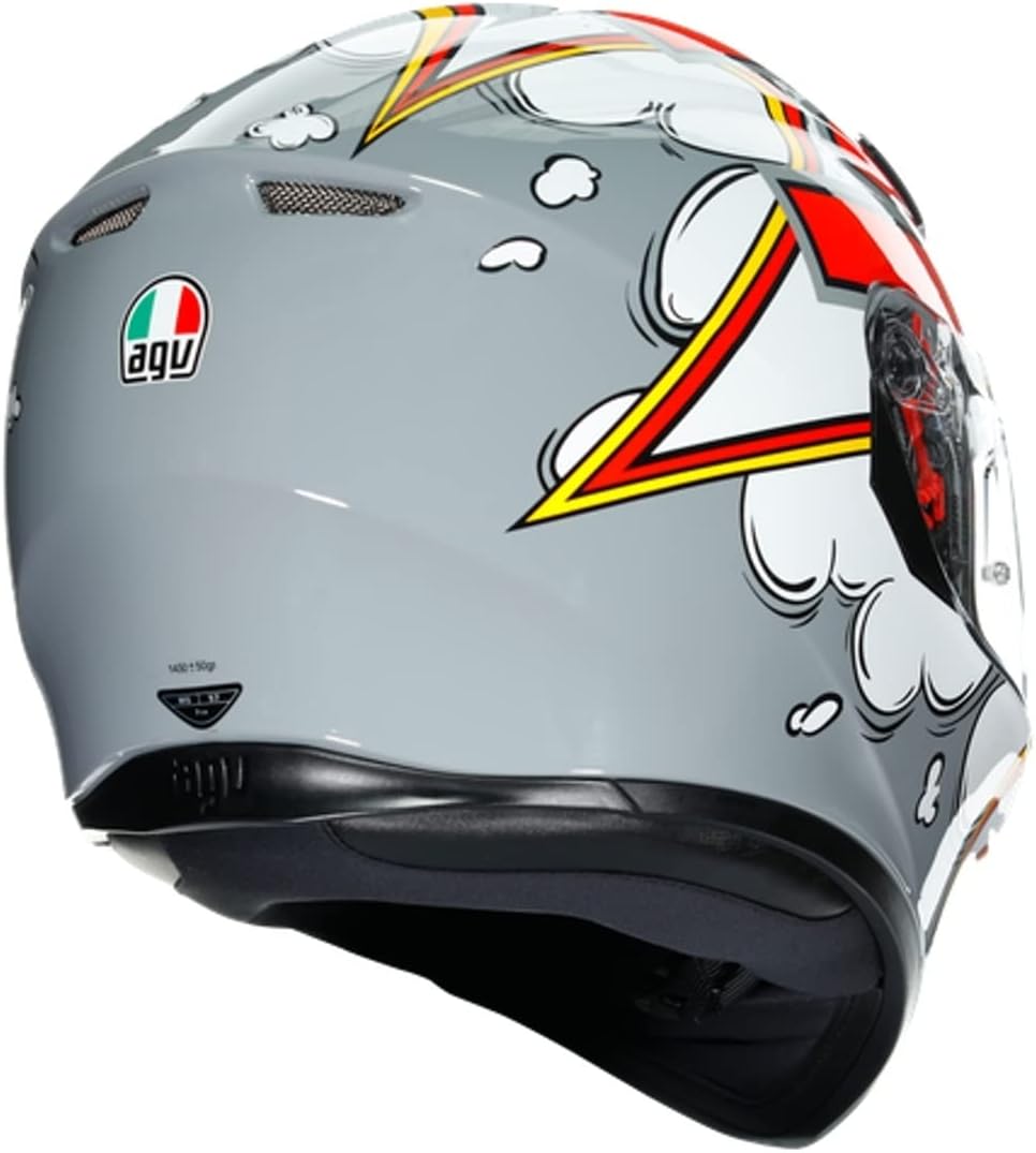 AGV CASCO K3 SV MULTI MPLK S BUBBLE GREY/WHITE/RED, S BUBBLE GREY/WHITE/RED