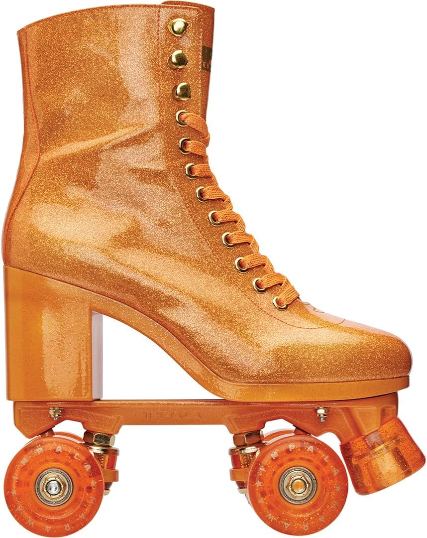IMPALA MARAWA HIGH Heel Rollschuh Sparkle orange