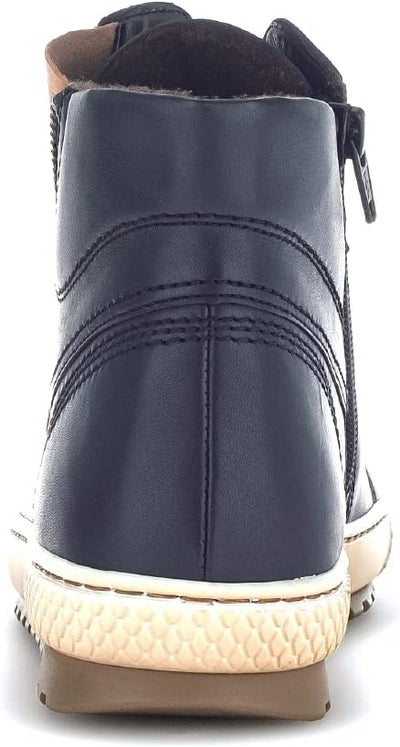 Gabor Damen Schnürstiefeletten | Frauen Schnürboots | High-Top Sneaker | Wechselfussbett | Reissvers