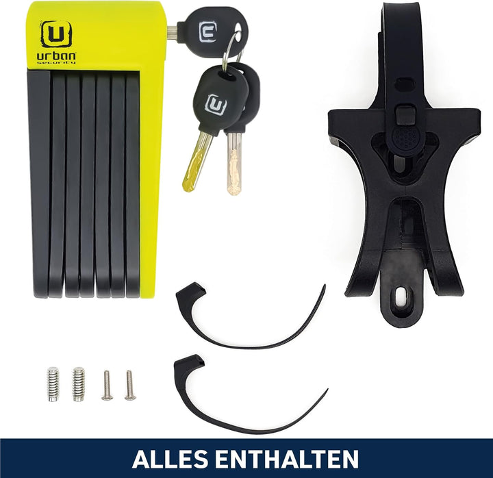 URBAN UR469Y Faltschloss Fahrrad, Sichtbar, 70cm Kompakter, Leichterer Transport ohne Lärm, Kratzsch