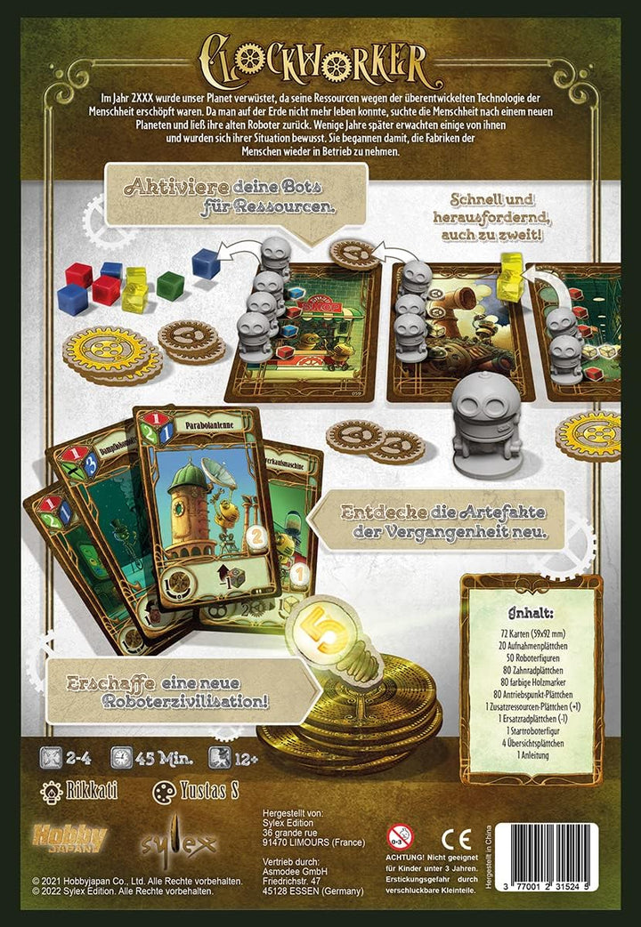 Sylex Edition | Clockworker | Kennerspiel | Strategiespiel | 2-4 Spieler | Ab 12+ Jahren | 45 Minute