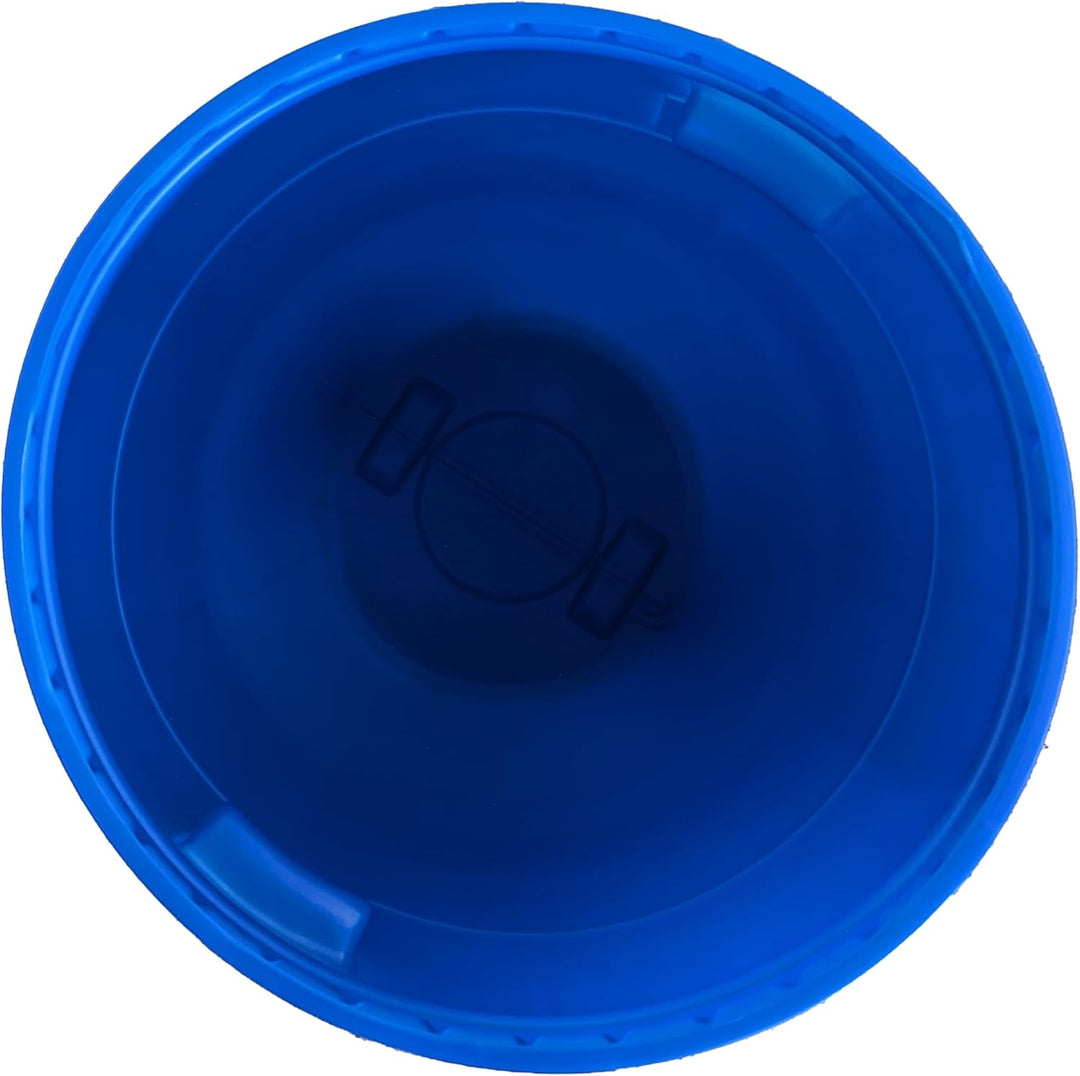 plasteo® 85 Liter Weithalsfass mit Deckel und Spannring, Lebensmittelecht BPA-Frei, Futtertonne Kuns