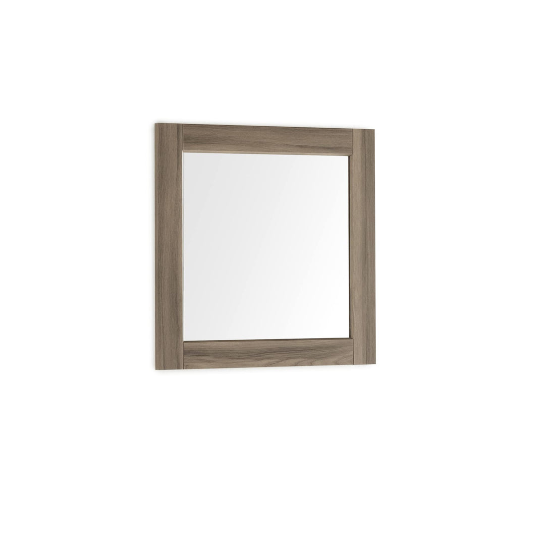 ARHome Quadratischer Wandspiegel, 60 x 60 cm, Rustikale Esche, Spiegel, Made in Italy Rustikale Esch