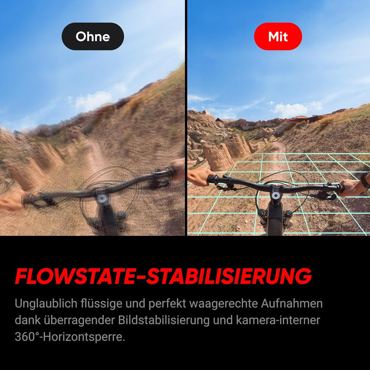 Insta360 Ace Pro Motorrad-Bundle – wasserdichte Action-Kamera mit Leica-Sensor und AI-Rauschunterdrü