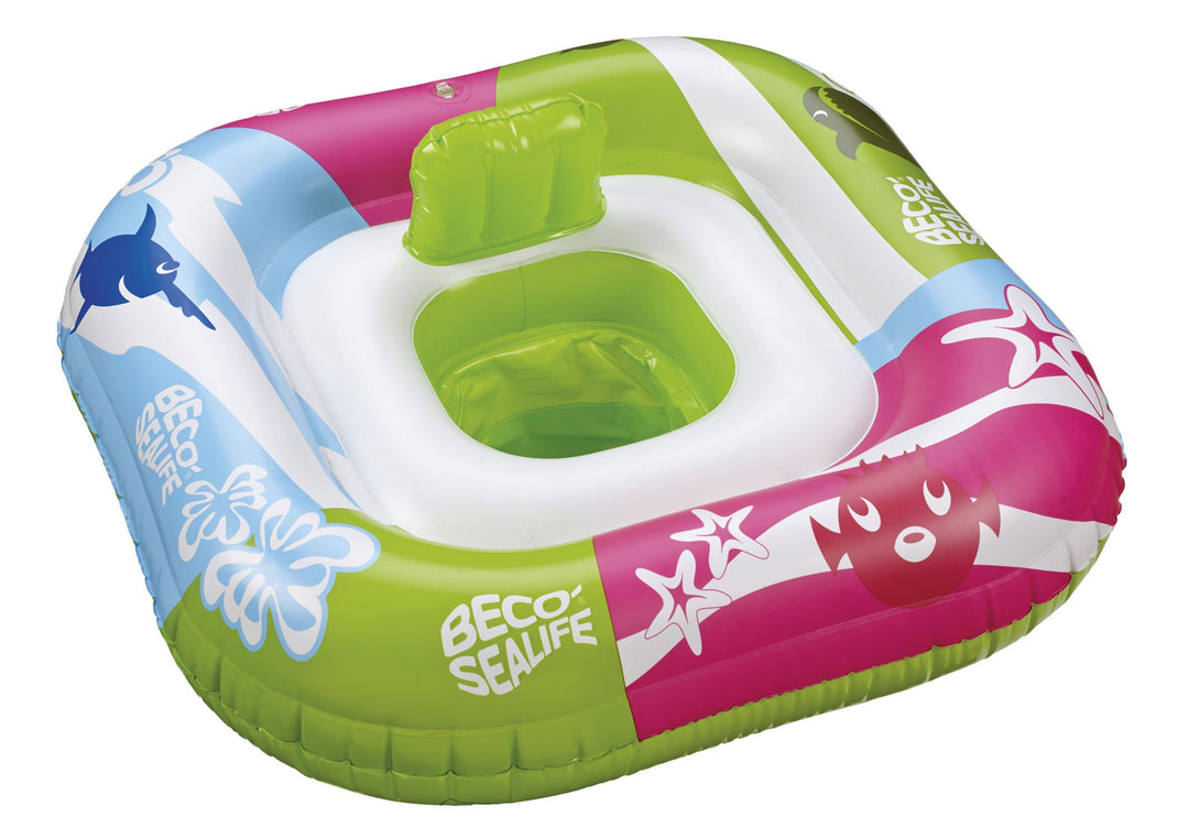 Beco Schwimmhilfe Schwimmsitz Sealife, Weiss/Grün, One Size, 96070
