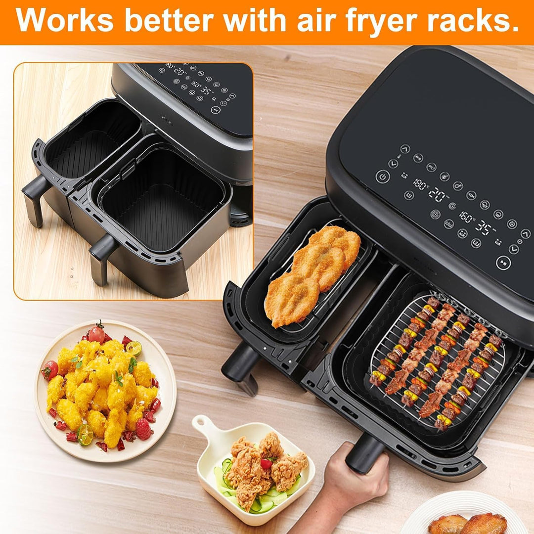 Heissluftfritteuse Zubehör für Philips Dual Basket Airfryer 3000-5000 Serie (6L/3L), Airfryer Siliko