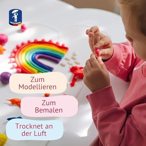 Feuchtmann MEINE LIEBLINGSKNETE Edu Edition Blau | 500g Kinderknete Einzeldose | glutenfreie Spielkn