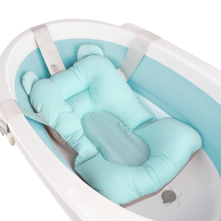 Baby Badewanne Faltbare Babybadewanne, Baby Bathtub Babywanne Wanne Faltbar mit Badewannenhocker, Ru