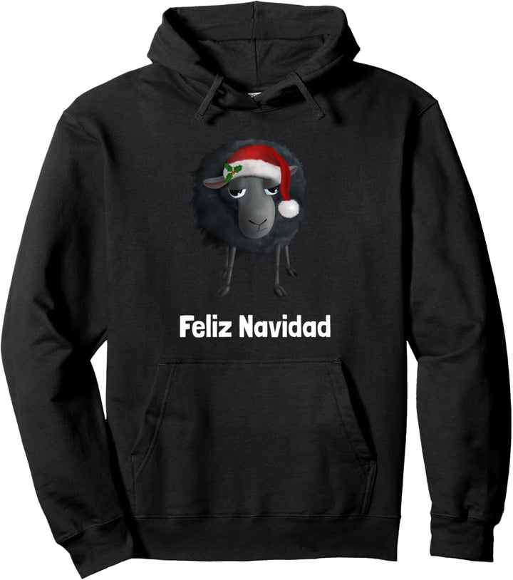 Weihnachtsschaf - Feliz navidad (D010-1209A) Pullover Hoodie