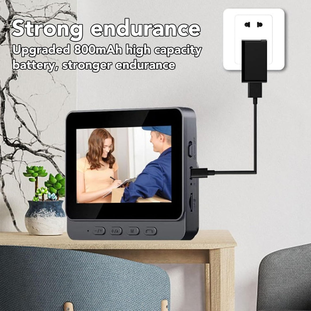 Video-Gegensprechanlage, Video-Türklingelkamera mit 4,3-Zoll-, Video-Türsprechanlage 8 MP HD-Kamera-