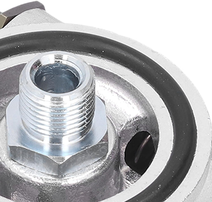 Ölkühler-Kit, Universal-Autoölkühler-Filter Sandwichplatte Thermostat-Adapter 3/4 Zoll 16-UNF AN10 M