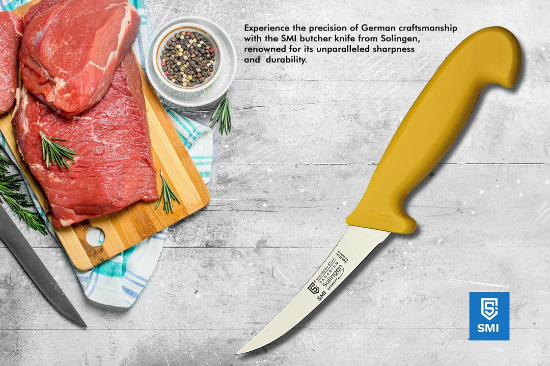 SMI - 5 Zoll Ausbeinmesser flexibel Solingen Metzgermesser Profi Fleischmesser Premium-Qualität Deut