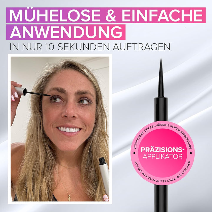 NYK1 Intensives Wimpernserum Ohne Hormone (XL - 8ml) LashForce Wimpern Serum Für Mehr Länge Und Volu