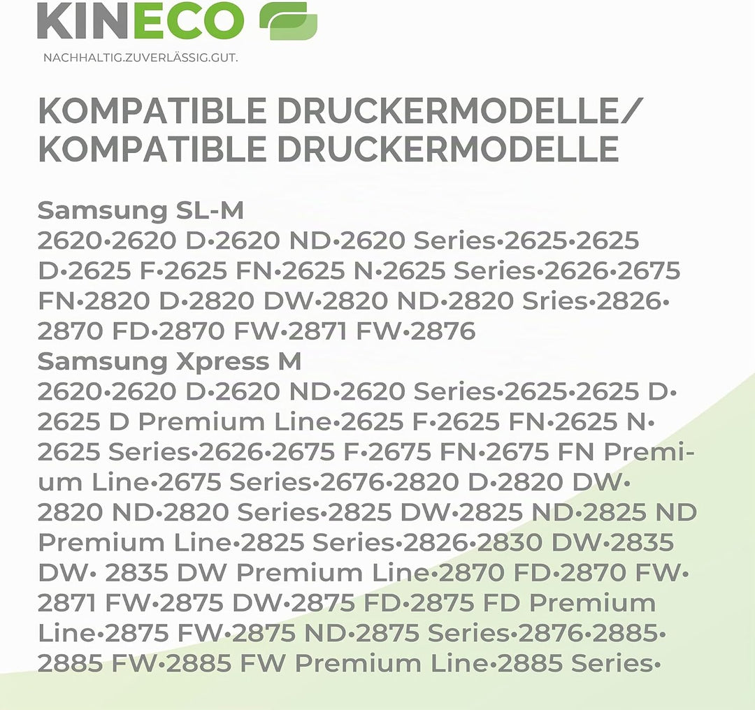 Kineco 2X Toner ersetzt MLT-D116L Doppelpack für Samsung Xpress M2675FN M2875FD