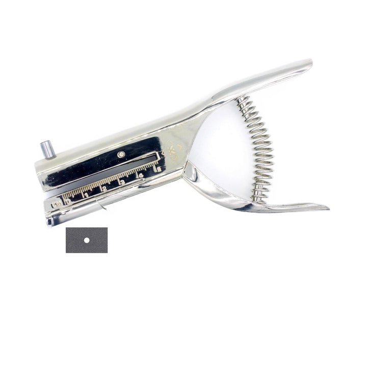 Kucaa 53mm tief erreichen 3mm Runde Kreisloch schwere handgehaltene Einzellochstanze für PVC-Karten