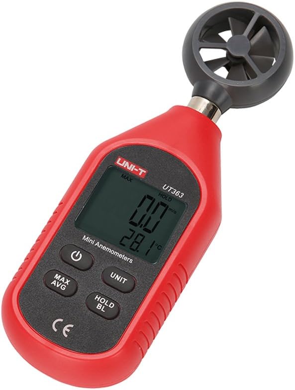 Unit 530134372 Mini-Anemometer, digital, Rot