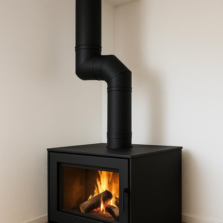 BirnePower Rohrreduzierung von 160 auf 120 mm, Senotherm-Beschichtung, Abgasrohr für Ofen &amp; Kamin, 2