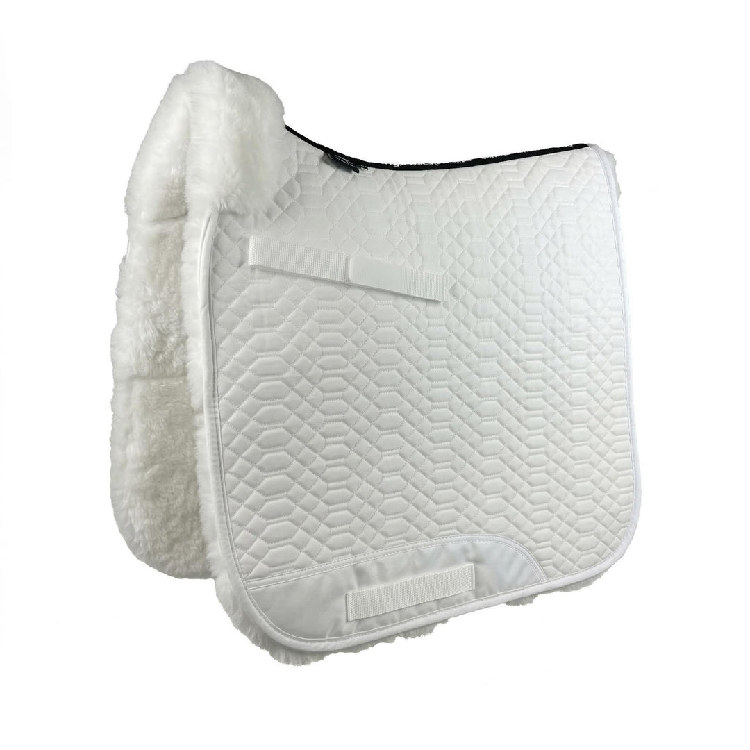 Engel Reitsport Lammfell Schabracke Fully Lined SCHABRA2-VSS-WEI-MED Stoff Weiss Fell med. Vielseiti